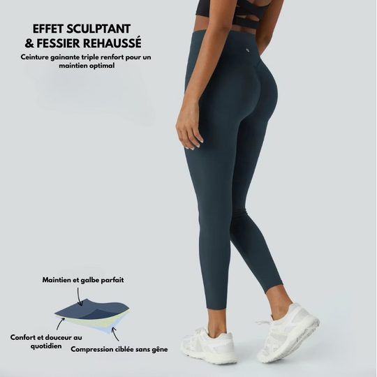 CurveFlex® | Legging Sculptant Taille Haute – Gainant, Galbant & Poche Latérale